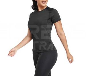 Hauts de yoga pour femmes de haute qualité Styles de créateurs haut de gamme avec séchage rapide respirant et col rond Caractéristiques pas cher en gros - Product Image 6