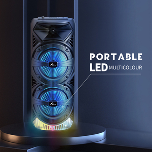 HOME Digitalome SPA-106 Portable Wireless <b>Speaker</b> RGB <b>LED</b> Lighting & Microphone Battery-Powered with Microphone & <b>LED</b> Lighting - Product Image 5