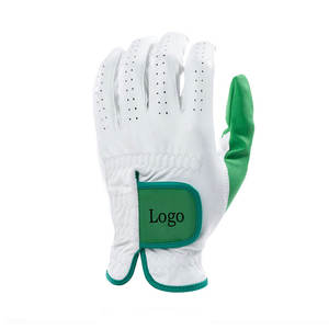 Guantes de golf de cuero Cabretta blanco de la mejor calidad, tela transpirable, logotipo personalizado, Material suave, guantes de golf de piel de oveja duraderos - Product Image 1
