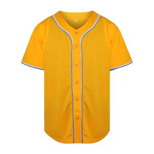 Camiseta de béisbol personalizable de alta calidad para adultos, Diseño a rayas con botones delanteros, ropa deportiva transpirable para hombre - Product Image 2