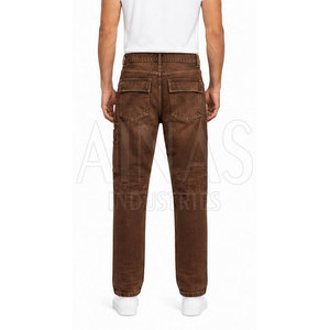 Pantalones Cargo de Algodón 100% Personalizados para Hombre, Ligeros, con Múltiples Bolsillos, Lavados, de Corte Recto, Casuales, para Uso Diario y al Aire Libre - Product Image 5