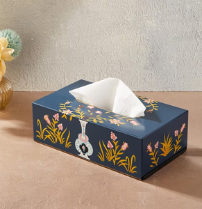 กล่องทิชชูโลหะสีทองทรงสี่เหลี่ยมลวดลายเรขาคณิตแกะสลักดีไซน์พัดลมแบบดั้งเดิมมีจำหน่ายในราคาขายส่ง - Product Image 5