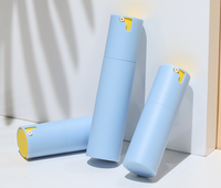 Flacon Airless de Luxe Personnalisé Blanc Mat Écologique en PP 30-50ml, Distributeur de Lotion Rotatif Rechargeable Noir