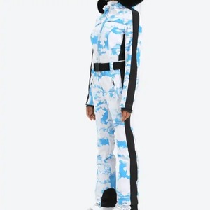 Personalizado nuevo traje de esquí profesional de una pieza chaqueta de esquí impermeable a prueba de viento cálido traje suelto de esquí para hombres y mujeres ropa deportiva - Product Image 5