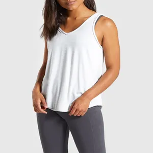 2024 Women Summer Sleeveless Vest Split Hem Beach Casual Tank Tops Running Breathable Solid Sports Vests Yoga Loose Fit Tops