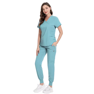 Nuevos Conjuntos de Uniformes de Enfermería de Alta Calidad al por Mayor para Mujer, Uniformes de Enfermera, Uniformes de Hospital de Verano, Uniformes Transpirables - Product Image 2