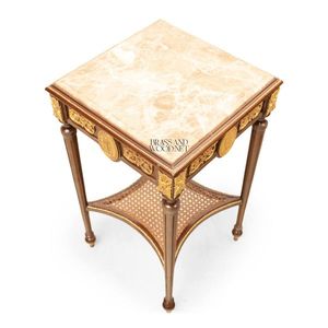 Juego de Mesa de Centro de Madera Clásica de Lujo con Dos Mesas Auxiliares y Estante Inferior - Product Image 6