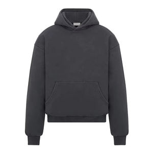 Sweat-shirt personnalisé de haute qualité, sweat-shirt lourd personnalisé pour homme, sweat-shirt en coton délavé à l'acide, sweat-shirt homme streetwear, coupe ample, court pour homme - Product Image 5