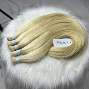Paquetes de cabello Remy Rubio 100% cabello humano cutícula alineada sedoso onda recta extensiones de cabello máquina de trama Doble - Product Image 1