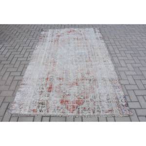 พรมตุรกีโบราณขนาด5.3x8.1ฟุตพรมขนแกะสีขาวแดงขนาด9x12ขนาดใหญ่สำหรับโถงทางเดินทรงสี่เหลี่ยมผืนผ้าพรม10มม. - Product Image 1