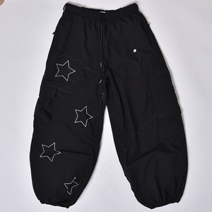 Fabricación de pantalones de nieve de esquí para mujer de alta calidad, rompevientos holgado, impermeable, estilo Hipster, cremallera inspirada en Hip Hop, ajuste holgado - Product Image 2