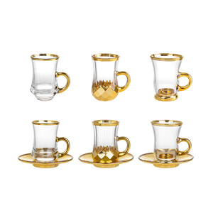 OEM&ODM Custom Wholesale High Quality Glassware Coffee <b>Cup</b> Tea <b>Cup</b> With Gold Rim Tea <b>Cup</b> Gift Box <b>Set</b> - Product Image 3