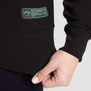 Chaqueta de Forro Polar con Cierre de Media Cremallera Arcadia Negra, 80% Algodón, 20% Poliéster, Tipo de Procesamiento Tejido - Product Image 6