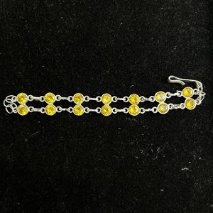 Bracelet en argent sterling 925, Bracelet en zircon, Bracelet fait main, Bracelet manchette, Bracelet, Bracelet 8 pierres - Product Image 5