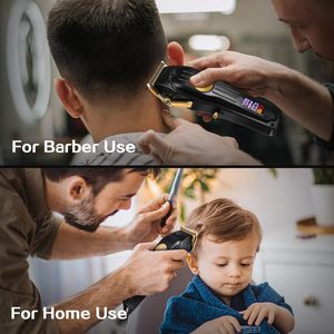 Kit de tondeuses à cheveux sans fil professionnelles, lames en acier inoxydable, rechargeables par USB, pour la coupe de cheveux, la tondeuse à barbe, le rasage - Product Image 1