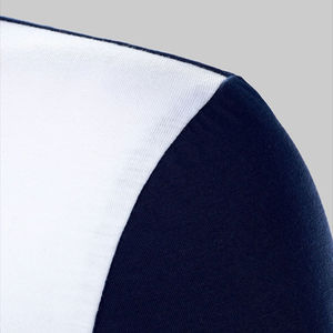 OEM al por mayor de los hombres para Polos logotipo personalizado de talla grande de algodón deporte de manga corta de color de contraste bordado camisetas de golf - Product Image 4