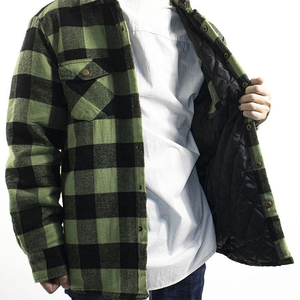 Ropa profesional nueva Camisa de franela con estilo para hombres transpirable cómoda duradera 100% algodón cuello alto manga larga secado rápido - Product Image 2