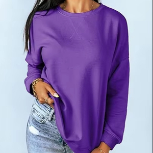 Oversized Womens Crewneck Sudadera Cómoda Streetwear - Product Image 1