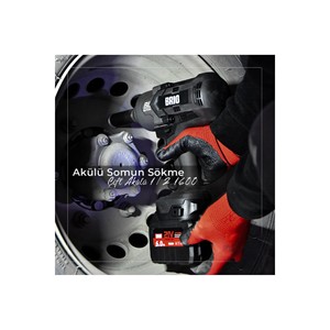 Llave de Impacto Eléctrica Inalámbrica de 1/2'', 1600 Nm, 21V, Batería de Litio de 6.0Ah, 3.7 Kg - Product Image 2