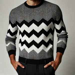 Vente en gros de pull en cachemire doux d'hiver et d'automne de qualité supérieure tricoté avec col rond-Design de mode anti-rétrécissement - Product Image 3