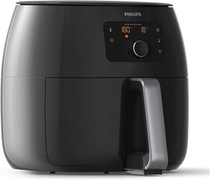 Philips Premium Airfryer XXL, tecnología de eliminación de grasa, 3lb/7qt, tecnología Rapid Air, pantalla digital, negro (HD9650/96) - Product Image 2