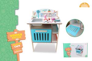 Gioco in legno per la cura degli animali domestici con strumenti di toelettatura e accessori per l'alimentazione Montessori giocattolo per l'apprendimento - Product Image 4