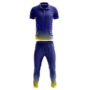Nuevo Diseño OEM, Uniforme de Cricket Personalizado con Impresión Digital, Talla Regular, Transpirable, de Secado Rápido, 100% Poliéster - Product Image 1