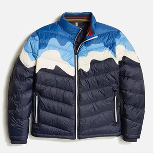 High Quality Autumn Puffer <b>Jacket</b> Bubble Style Stand Collar Zipper Outdoor Casual <b>Plus</b> <b>Size</b> Men's Sublimation Waterproof - Product Image 1