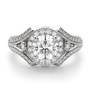 Bague de fiançailles vintage en argent sterling avec moissanite taillée, sertie en canal – Cadeau brillant pour mariages, anniversaires, fêtes – Vente directe - Product Image 1
