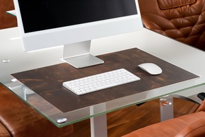 Premium Genuine Leather Desk Mat Luxury Office <b>Pad</b> Smell Proof Heavy Duty Casual Smooth Durable <b>Writing</b> Surface LMD-0198 - Product Image 2