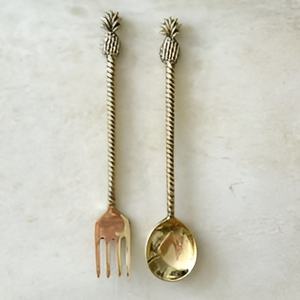 Juego de servidor de ensalada hecho a mano Vintage indio con calidad superior para vajilla de Hotel y accesorios de decoración de boda - Product Image 1