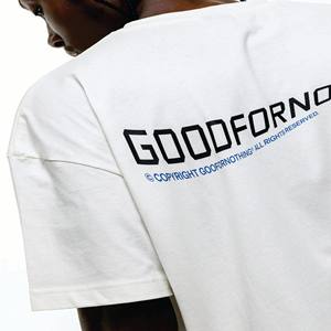 ODM Design T-shirt en coton blanc pour hommes T-shirt surdimensionné à épaules tombantes T-shirts avec impression de qualité personnalisée - Product Image 4