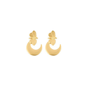 Boucles d'oreilles en laiton de qualité supérieure pour femmes, boucles d'oreilles tendance pour femmes, design unique, pièce au meilleur prix - Product Image 1