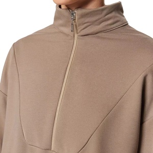 ชุดออกกำลังกายผ้าฝ้ายคอตั้งสำหรับผู้หญิงชุดวอร์มลำลองแนวสตรีทสำหรับผู้หญิง | บริการ OEM โลโก้ออกแบบได้ตามต้องการ - Product Image 3