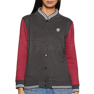 Meilleure veste décontractée d'hiver pour femme, style Letterman, confortable, respirante, séchage rapide, tricotée, motif uni, coton de haute qualité, avec logo - Product Image 1