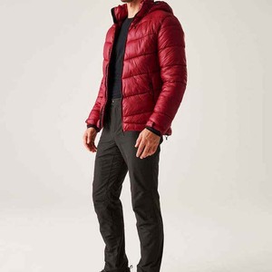 Meilleure vente en gros Veste matelassée décontractée pour hommes entièrement personnalisable, nouveau design avec fonction coupe-vent, teint uni, pour la vente - Product Image 5