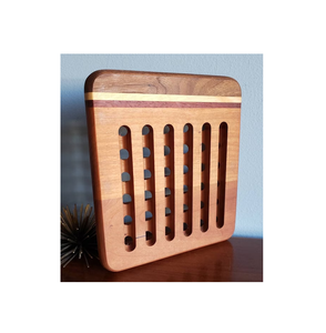 Natural Wood Hot Pads <b>Trivet</b> <b>Kitchen</b> Round Shape <b>Trivets</b> Coasters Mat Pack of Single Piece With Sale - Product Image 3