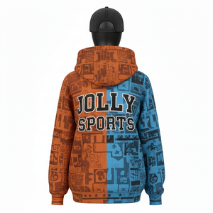 เสื้อฮู้ดซิปผู้หญิง คุณภาพสูง 320 GSM ผ้าฝ้ายผสมโพลีเอสเตอร์เนื้อฟลีซ แบบสองสี พร้อมโลโก้สั่งทำพิเศษ เสื้อฮู้ดซิปแบบพื้นฐาน - Product Image 2