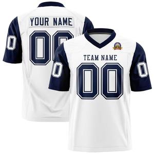 Wholesale Mens American Football Jersey Uniform 210GSM Polyester Tackle Twill Printing Team <b>Performance</b> Sportswear - Product Image 3