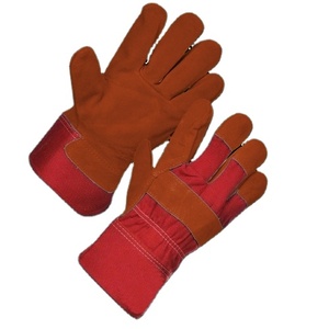 Guantes de Trabajo de Cuero Vacuno de Primera Calidad, Resistentes a la Abrasión y al Calor, para el Hogar, Jardinería y Construcción - Product Image 4