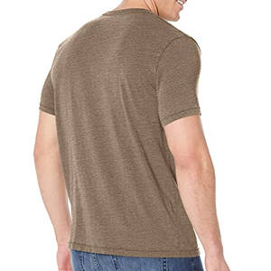 T-shirt pour homme Tri-blend Brand Venice Burnout à col en V, brodé, léger - Product Image 2