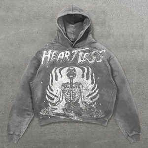 Custom Manufacturer Women Oversized Streetwear Hoodie High Quality Custom Letter Print Sweatshirt <b>Jacket</b> Hoodies - Product Image 5