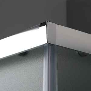 Box doccia angolare Genoa 90x90 con vetro satinato, porte doccia di qualità premium - Product Image 2