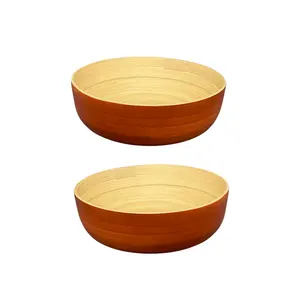 Bamboo Salad Bowl Competitive Price With Stamping Making From Organic Bamboo Custom Box Packaging Vietnam Manufacturer