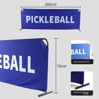 Barrière de terrain de pickleball/tennis de table pliable et détachable Vani Sports pour intérieur et extérieur avec logo personnalisé