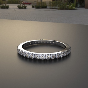 แหวนเงินแท้ avarta ซ้อนกันได้แหวนนิรันดร์เครื่องประดับแฟชั่นสำหรับเด็กผู้หญิงและผู้หญิง - Product Image 2