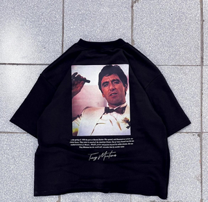 Venta al por mayor de lujo de los hombres de alta calidad de ajuste Regular 100% algodón 280GSM camiseta patrón sólido de secado rápido transpirable antiarrugas - Product Image 5