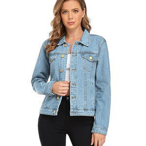 Nouvelle veste en jean tricotée en coton délavé pour femme, style décontracté et élégant, avec design boutonné personnalisé et respirant – Collection 2025 - Product Image 5