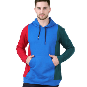 2024 haute qualité sur mesure hommes sweat à capuche coton Polyester multicolore bloc conception nouveau Style tirer capuche - Product Image 5
