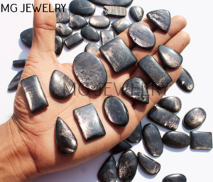 CHypersthene rinoid Cabochons fossiles cabines semi-précieuses lisses en gros Lot hypersthène pierres précieuses en vrac Cabochon Lot cristal - Product Image 6